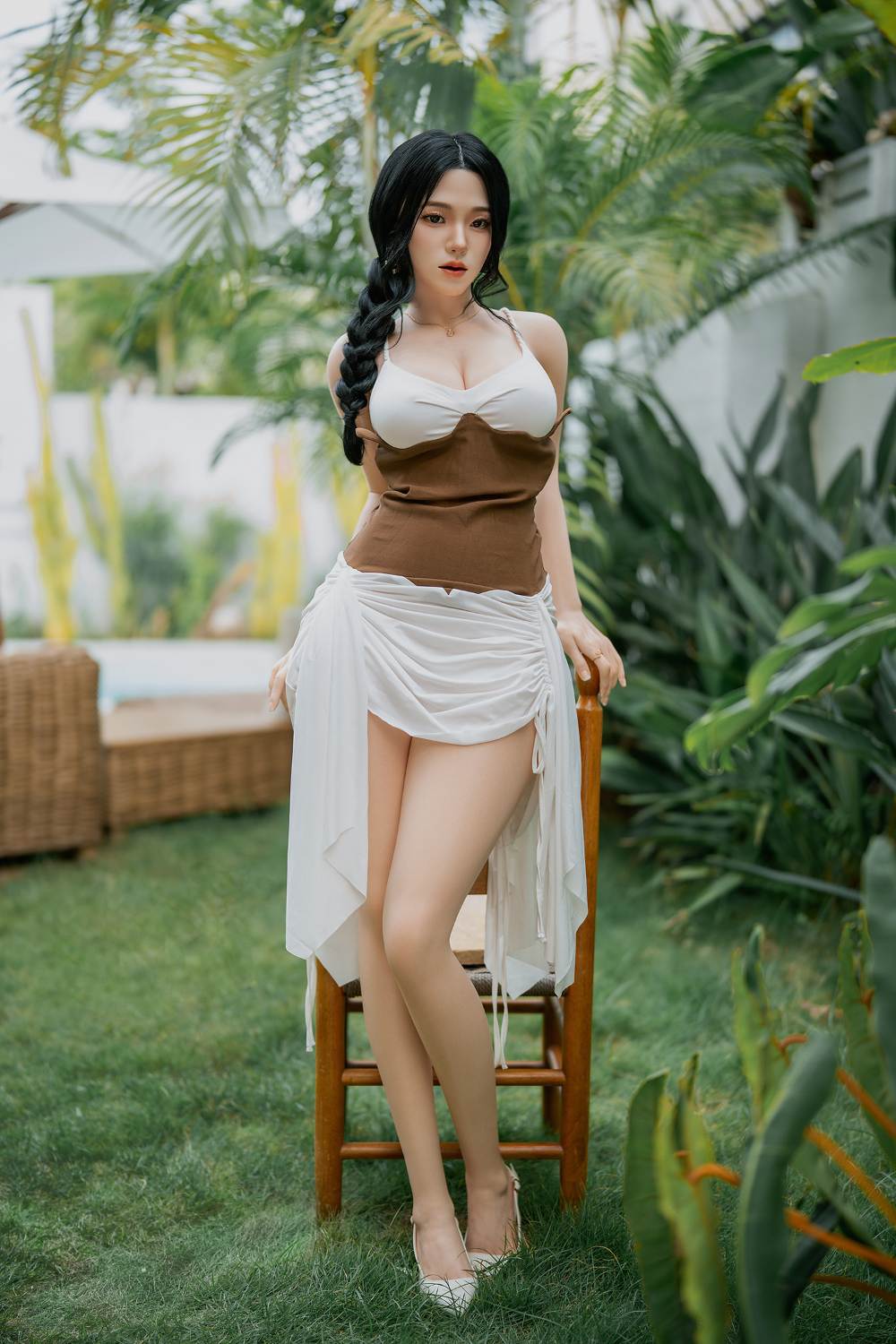Katie - 164cm/5'38" D cup Full Silicone Sex Doll (Movable Jaw)- SY Doll