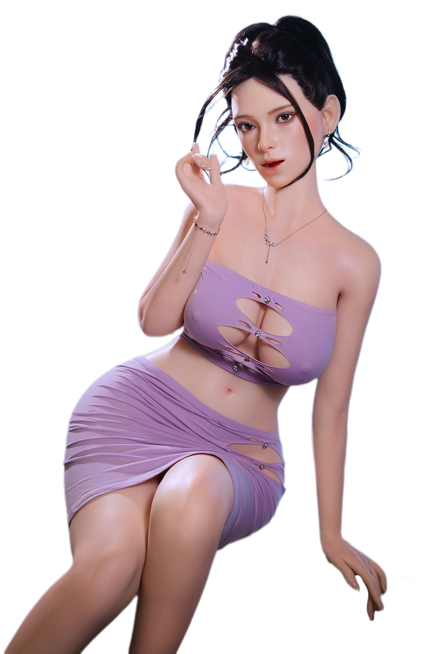 Amy- 166cm/5'44" D cup Full Silicone Sex Doll(Movable Jaw Head)  - SY Doll