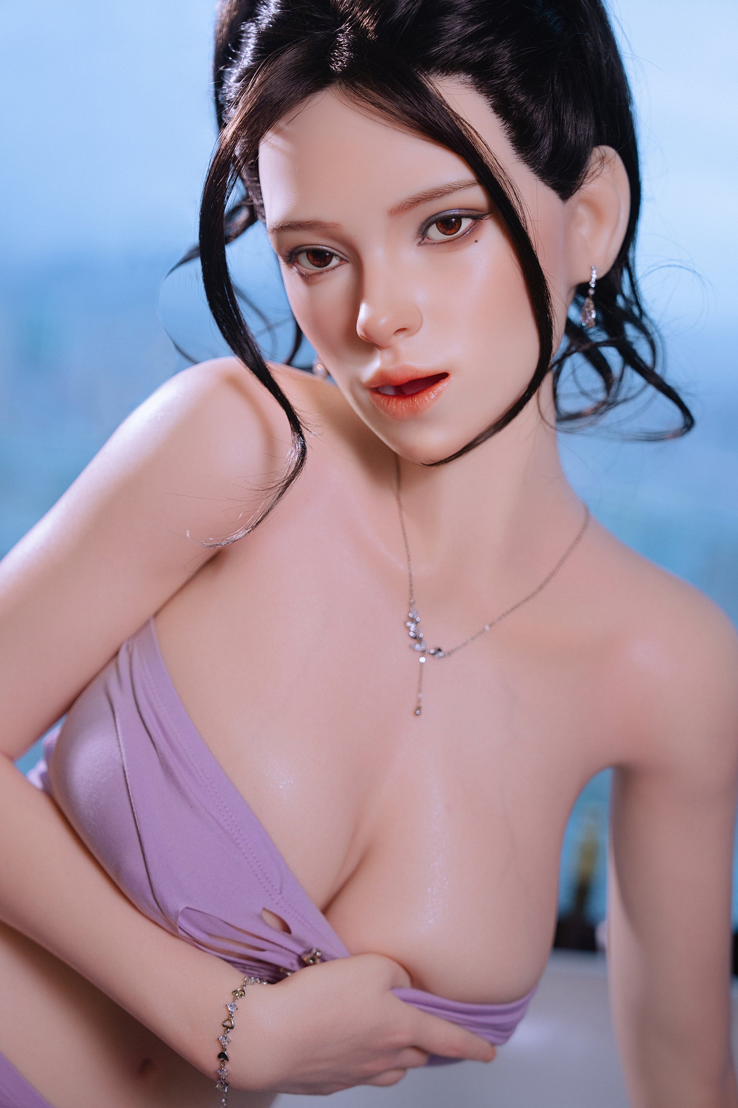 Amy- 166cm/5'44" D cup Full Silicone Sex Doll(Movable Jaw Head)  - SY Doll