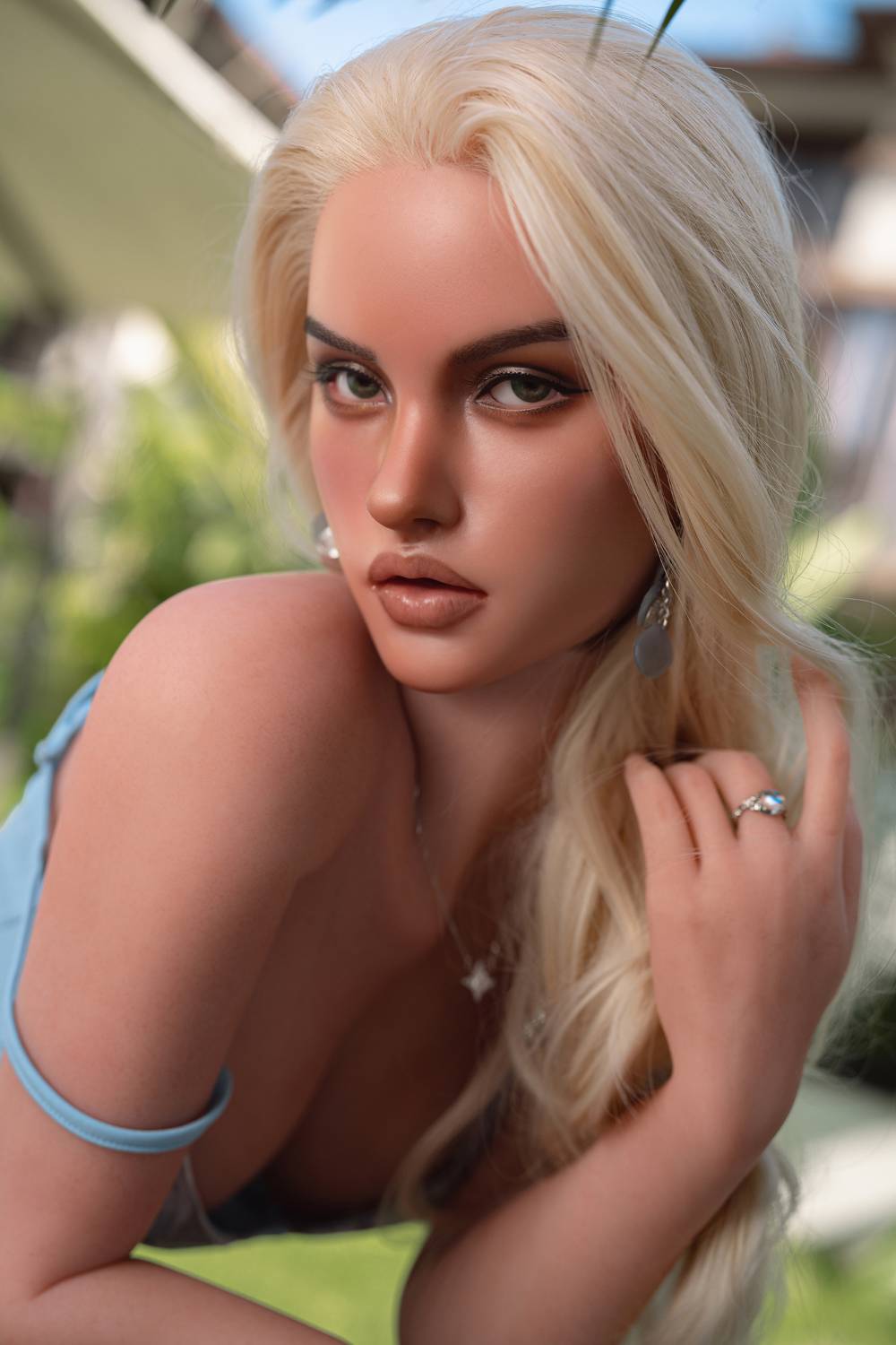 Sophia - 160cm/5'24" C cup Silicone Head+TPE Body Sex Doll(Movable Jaw)- SY Doll
