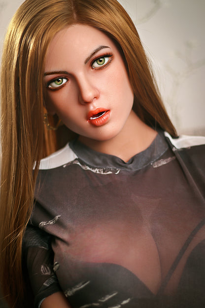 Pearl - 158cm/5'18" D cup Silicone Head+TPE Body  Sex Doll(Movable Jaw)    - SY Doll